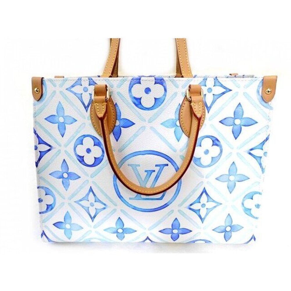 Louis Vuitton OnTheGo tote bag Monogram Lagoon Blue Shoulder